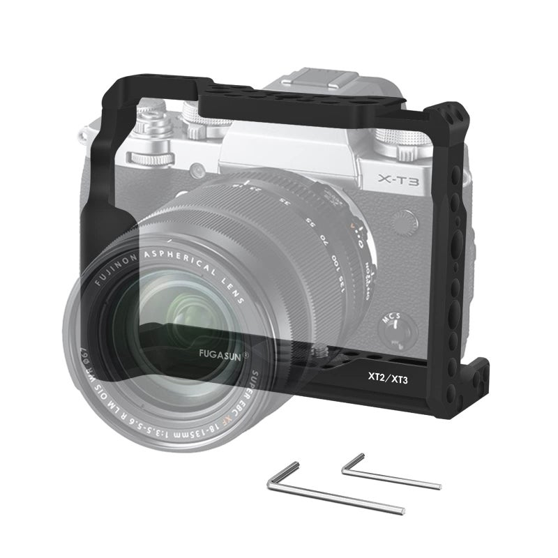 FUGASUN XT2 XT3 Camera Cage, Premium Closed Security XT2 XT3 Camera Cage for Fuji X-T2 X-T3 Camera - Image 2